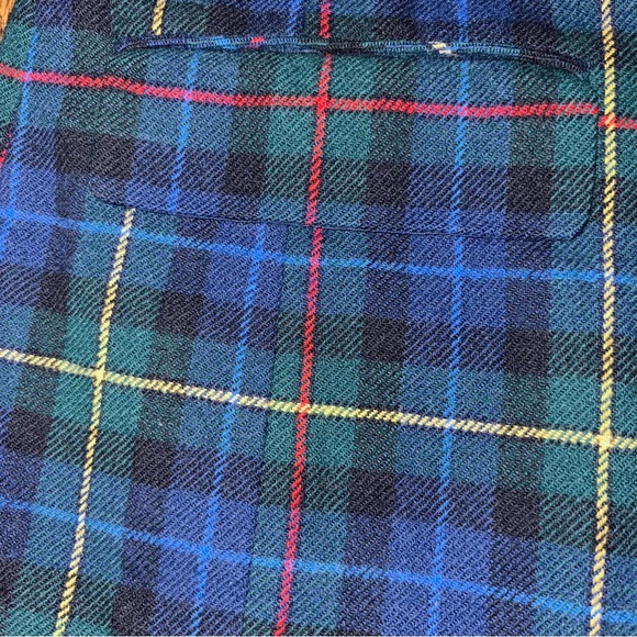 Vintage Pendleton Plaid blazer 100% wool size 8P - Picture 4 of 8